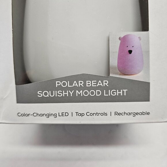 New West & Arrow Color Changing LED Polar Bear Squishy Mood Light Night NIB - Picture 3 of 9